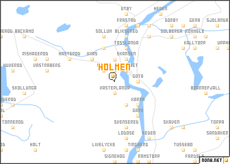 map of Holmen