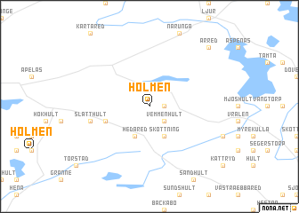 map of Holmen