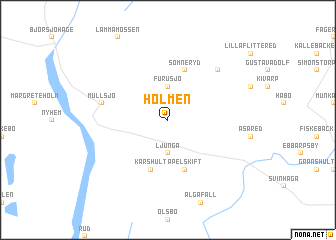 map of Holmen