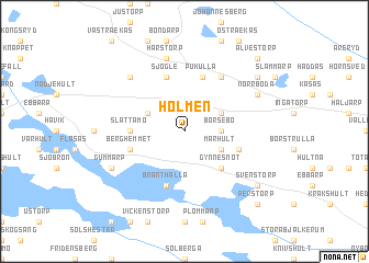 map of Holmen