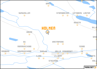 map of Holmen