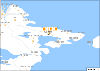 map of Holmen