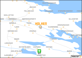 map of Holmen