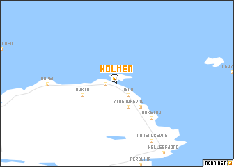 map of Holmen