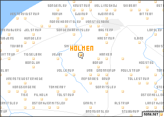 map of Holmen