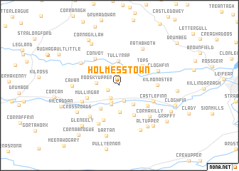 map of Holmesʼs Town