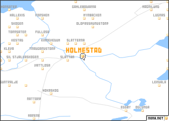 map of Holmestad