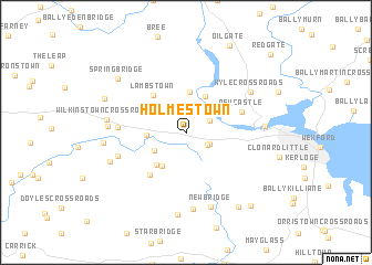 map of Holmestown