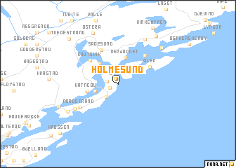 map of Holmesund