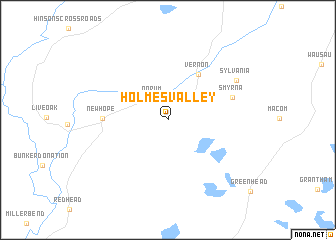 map of Holmes Valley