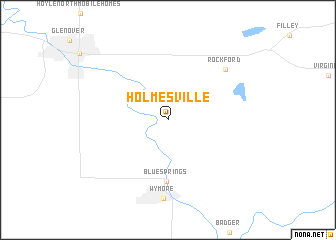 map of Holmesville