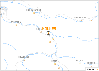 map of Holmes