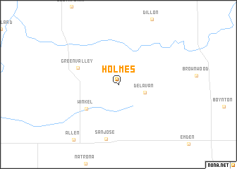 map of Holmes