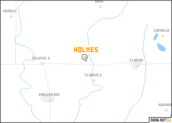 map of Holmes