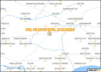 map of Holme upon Spalding Moor