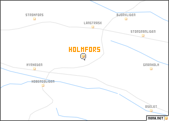 map of Holmfors