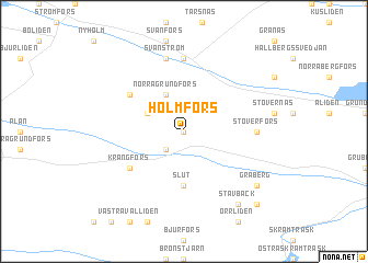 map of Holmfors