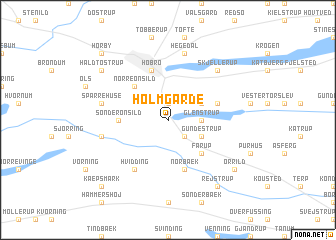 map of Holmgårde