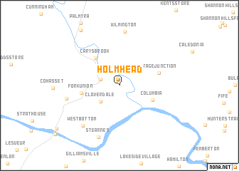 map of Holmhead