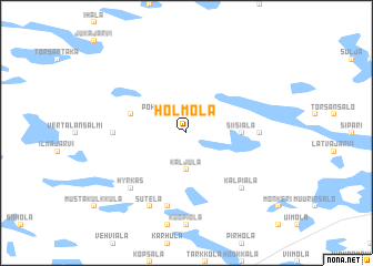 map of Hölmölä