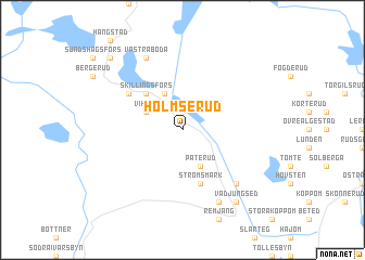 map of Holmserud