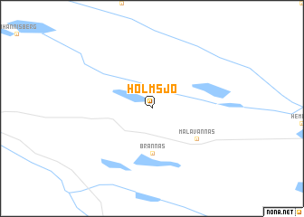 map of Holmsjö