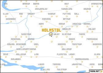 map of Holmstol