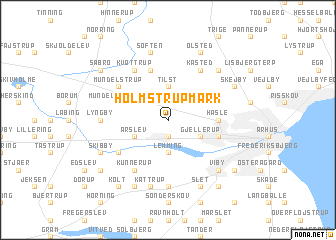 map of Holmstrup Mark