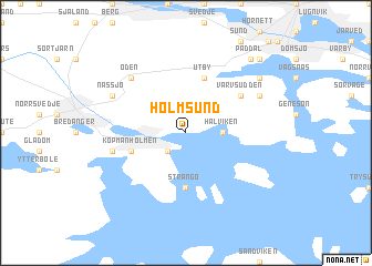 map of Holmsund