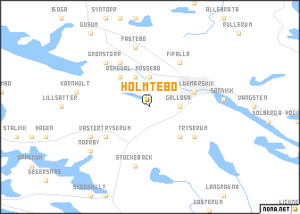 map of Holmtebo