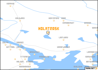 map of Holmträsk