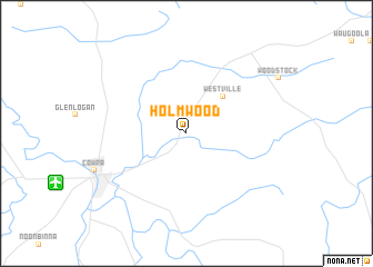 map of Holmwood