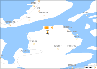 map of Holm