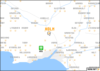 map of Holm