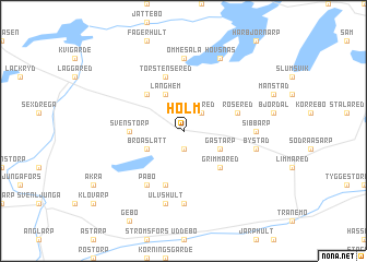 map of Holm