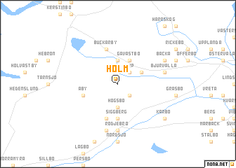 map of Holm