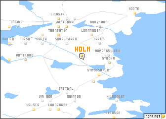 map of Holm