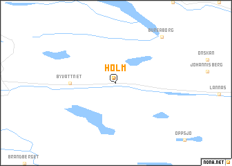 map of Holm