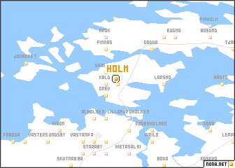 map of Holm