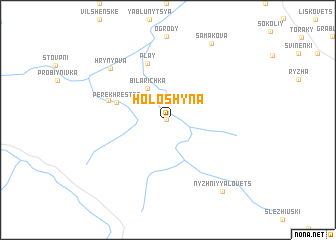 map of Holoshyna