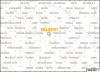 map of Hološiny