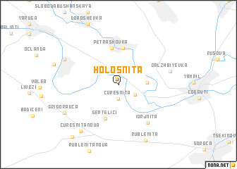 map of Holoşniţa