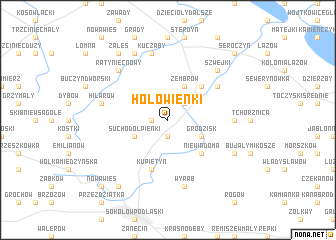 map of Hołowienki