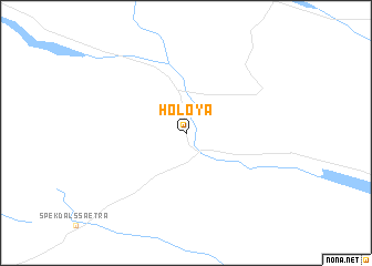 map of Holøya