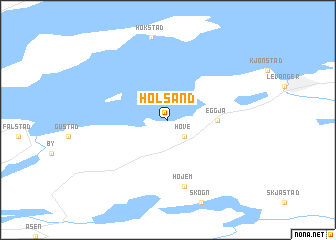 map of Holsand