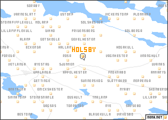 map of Holsby