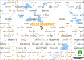 map of Holschdubrau