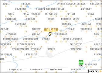 map of Holsen