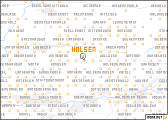 map of Holsen