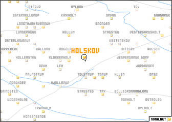 map of Holskov